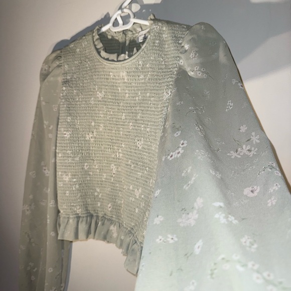 Aritzia Wilfred Light Green Tempest Blouse - Picture 7 of 7